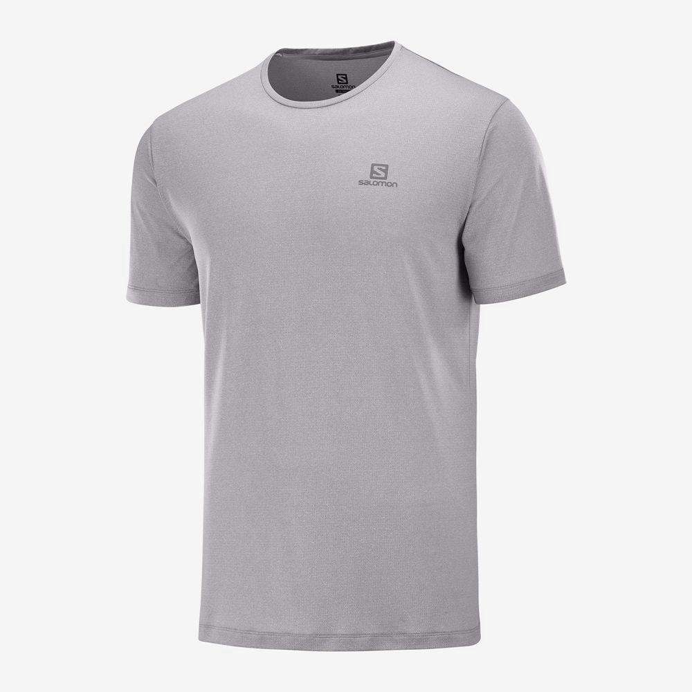 Salomon Israel AGILE TRAINING - Mens Tops - Grey (OEIN-05824)